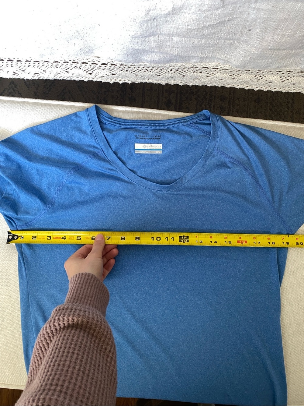 COLUMBIA Blue Short Sleeve Activewear t-shirt M - Picture 7 of 8